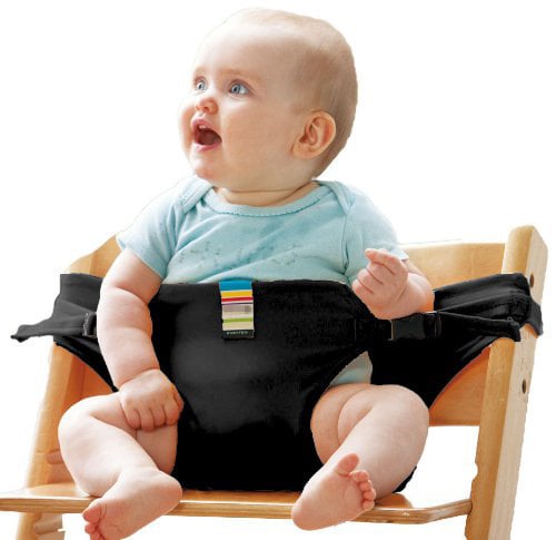 Child seat safety belts – Portable food strap holder