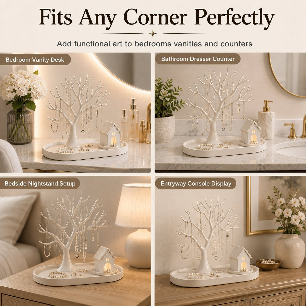 🎄Illuminated jewelry tree organizer