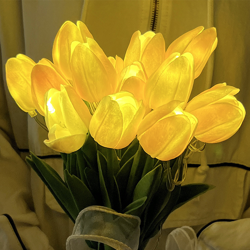 Eternal Tulip Bouquet Lamp 🌷 — Illuminate Your Space with Timeless Romanc