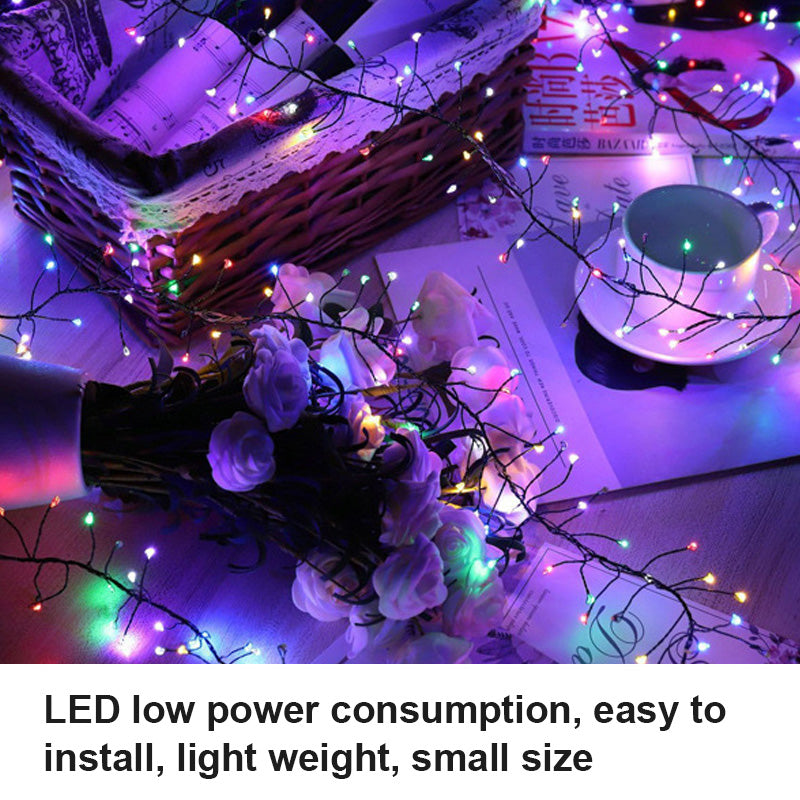 Copper wire firework fairy lights