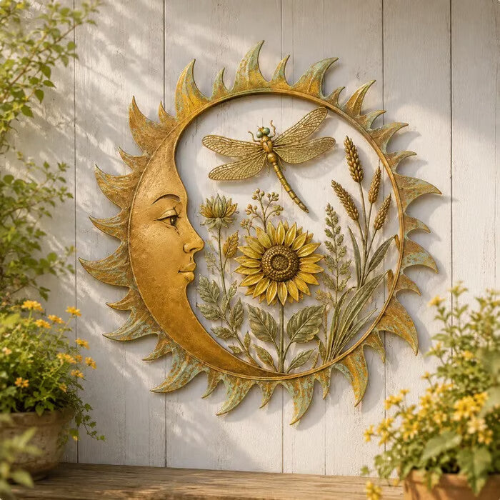 ☀️ Vintage Sun Garden Wall Decor — Bring Warmth & Classic Charm to Your Garden! ✨🌿