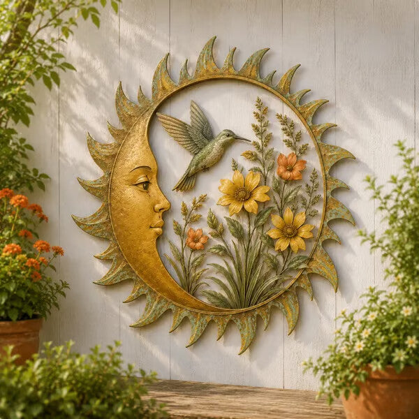 ☀️ Vintage Sun Garden Wall Decor — Bring Warmth & Classic Charm to Your Garden! ✨🌿