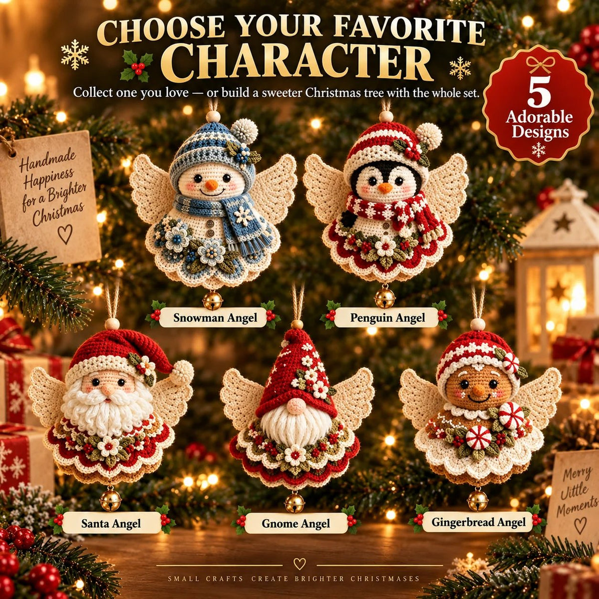 🎄 DIY kit for a crocheted Christmas angel ornament – Make it yourself, hang it up, and cherish it✨