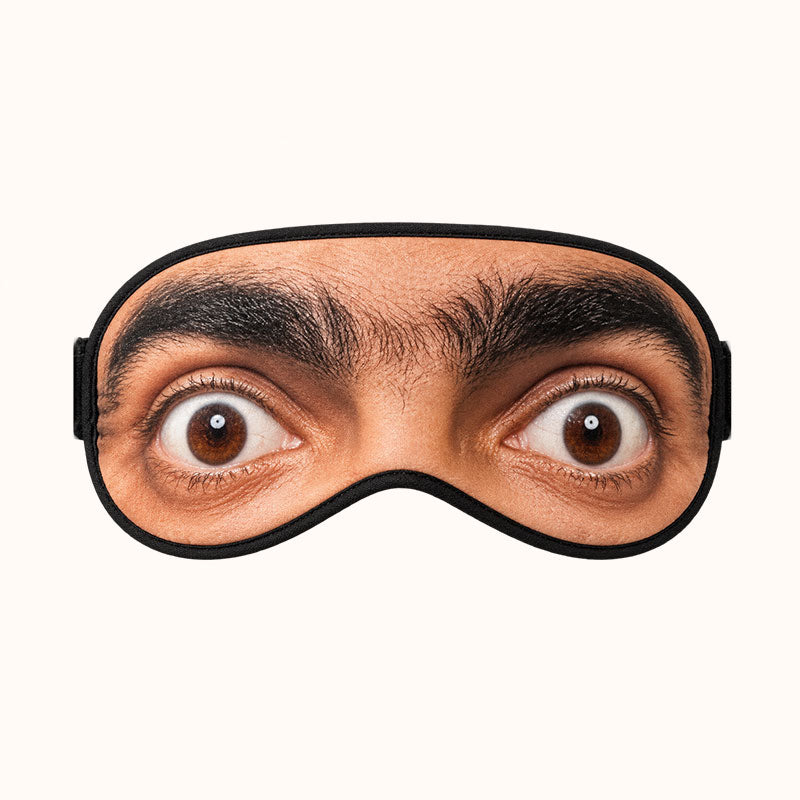 👀Funny Open-Eye Sleep Mask — Looks Wide Awake While You Nap