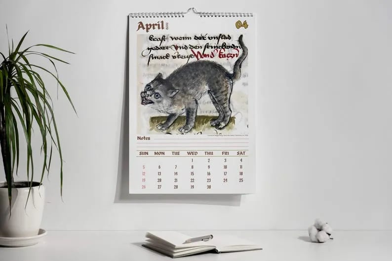 🔥Last day 49% OFF - 🗓️🎨 Meet the strange cats in Renaissance paintings 2026 calendar