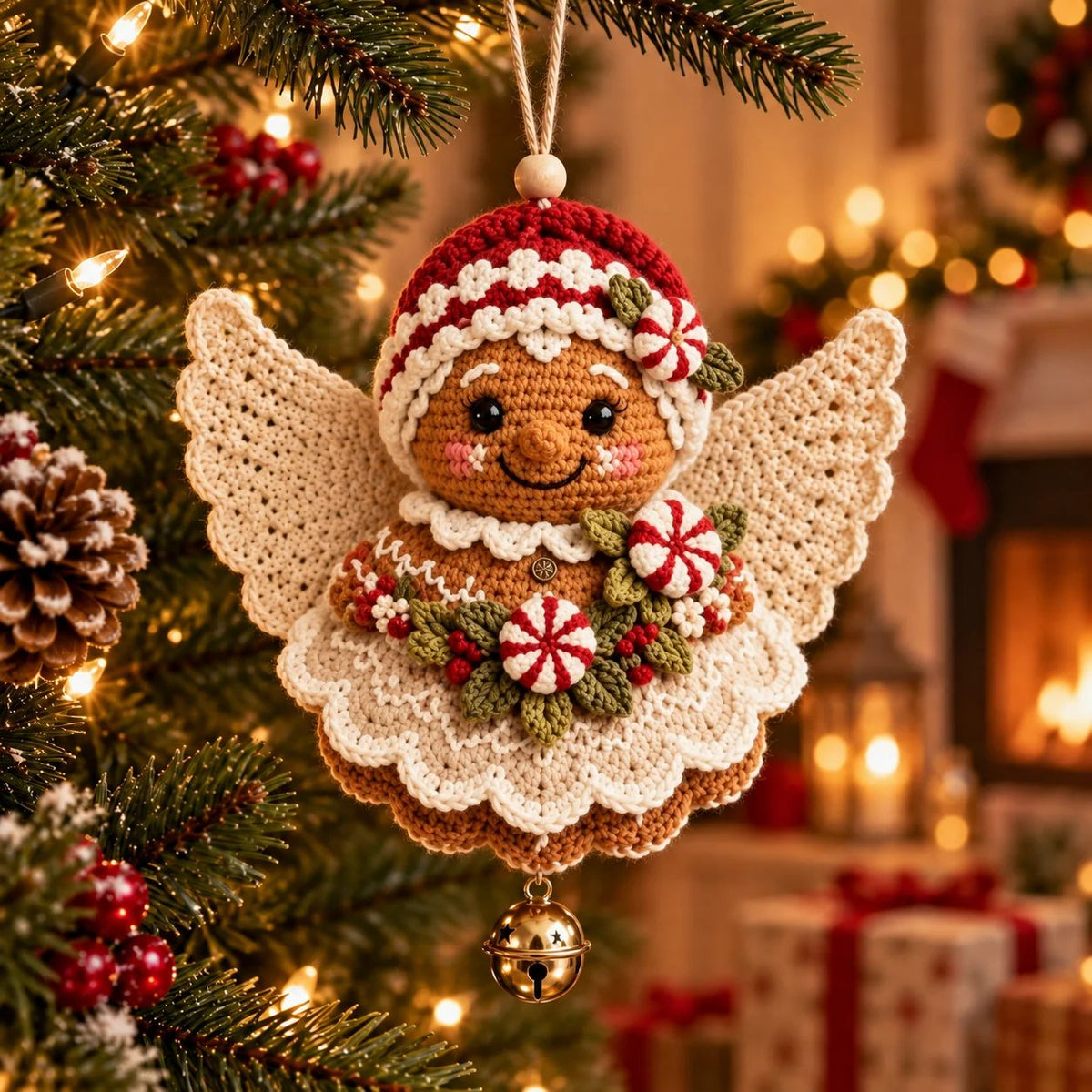 🎄 DIY kit for a crocheted Christmas angel ornament – Make it yourself, hang it up, and cherish it✨