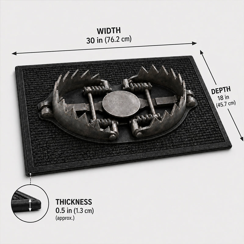 🚪 Trick‑Trap 3D Illusion Doormat | Fun Optical Illusion Floor Mat for Home Entrance