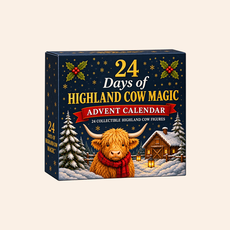 🐮24 Day Highland Cow Magic Advent Calendar（3D）