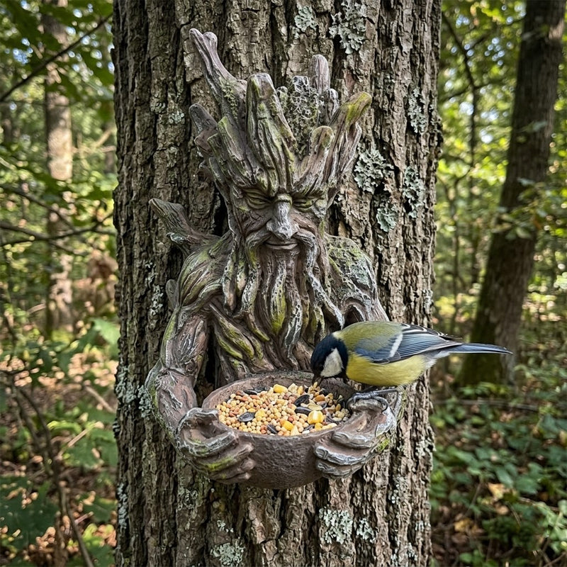 🌳 Tree Guardian Bird Feeder - Whimsical Garden Accent