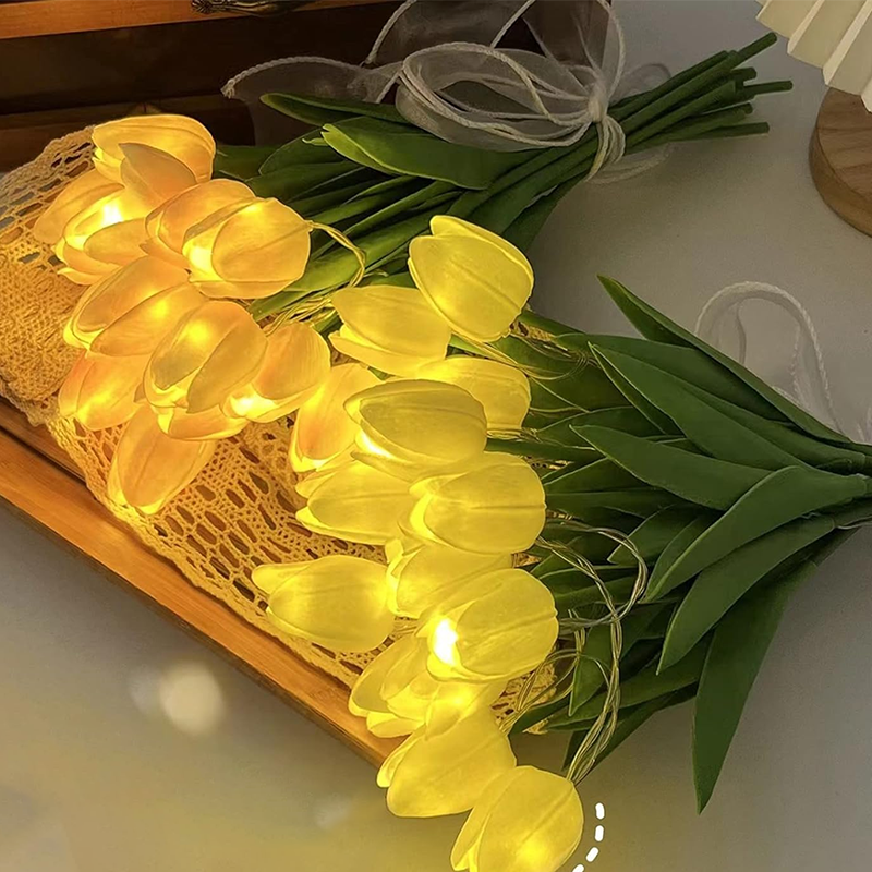 Eternal Tulip Bouquet Lamp 🌷 — Illuminate Your Space with Timeless Romanc