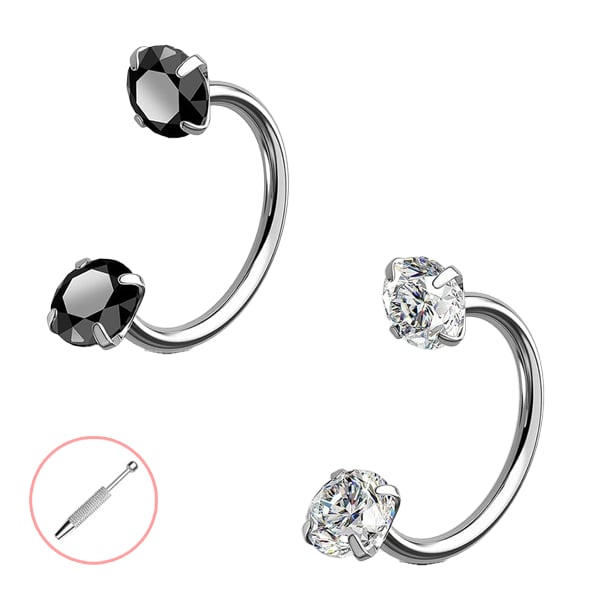 Horseshoe-shaped nose ring – internal thread & comfortable