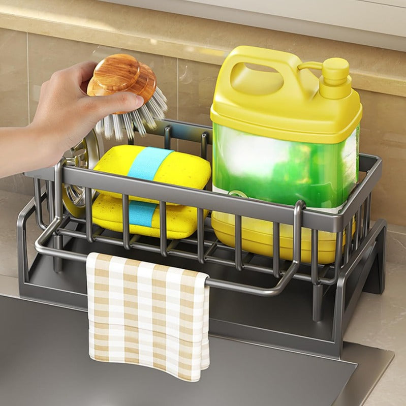 🧽Eradicate the mess of wet sponges in the sink once and for all! 🛑Multifunctional sink organizer
