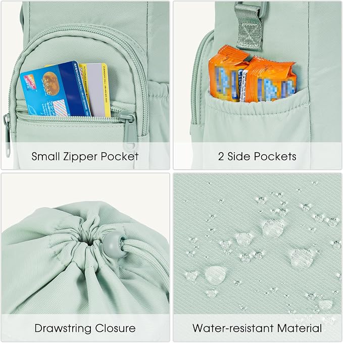 ✨Durable and waterproof💦Bottle holder sling bag with mobile phone pocket - shoulder bag with crossbody strap
