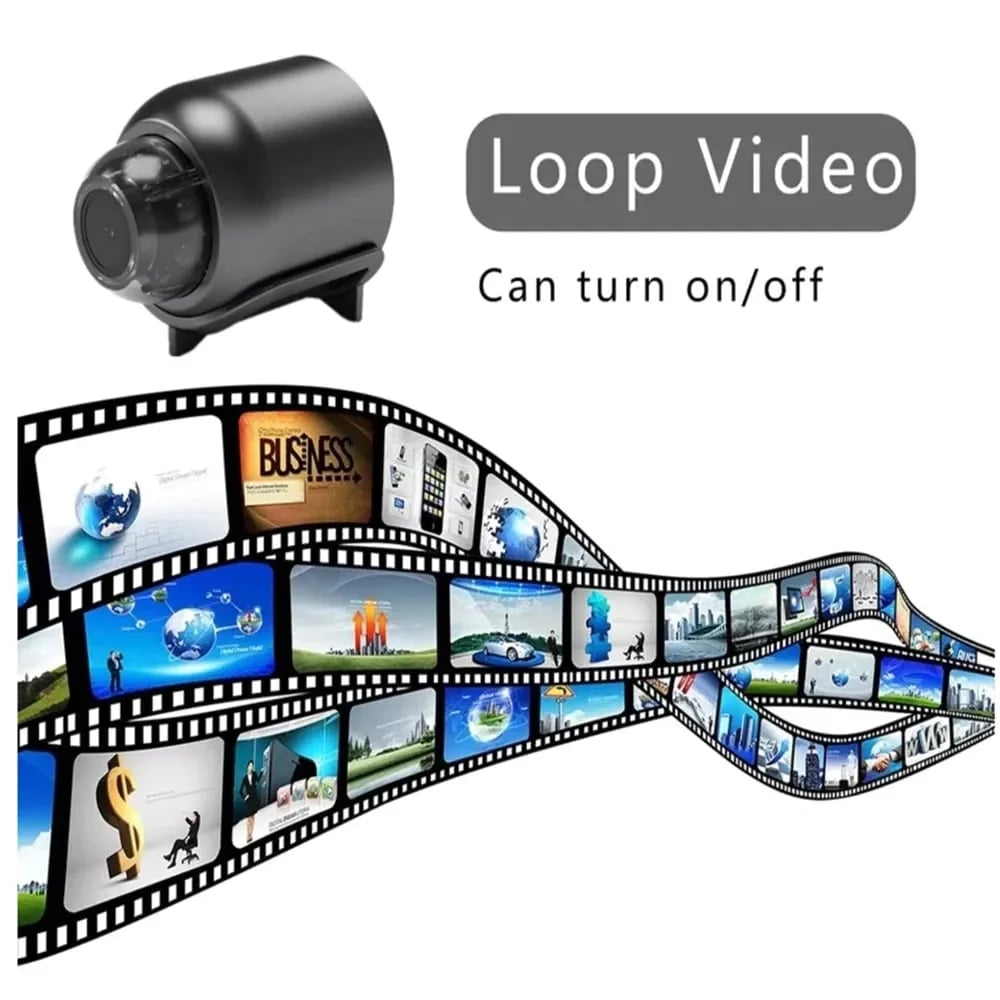 📸 1080P coin-sized wireless mini camera, can be installed anywhere, real-time remote monitoring via smartphone.