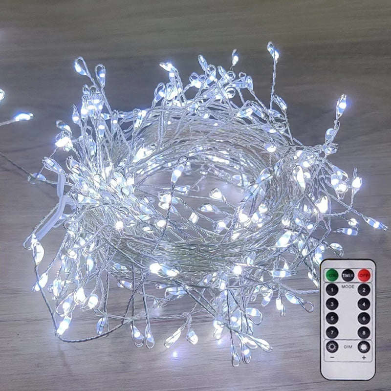 Copper wire firework fairy lights