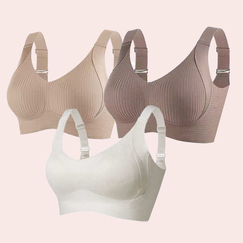 🔥Spring Sale 49% off - Ribbed Push Up Adjustable Wireless Bra for Women
