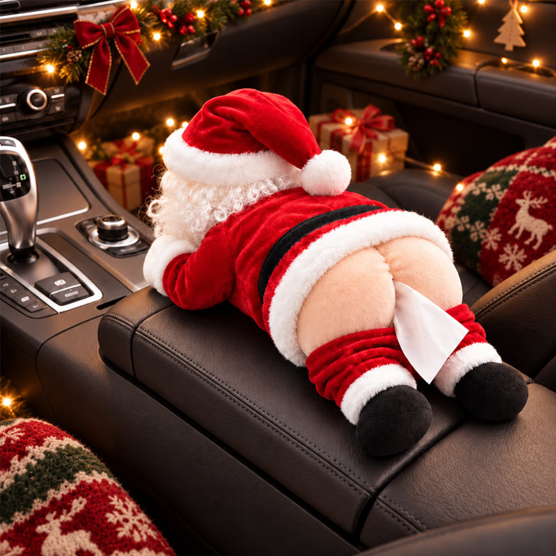 🎅Funny Santa Butt Tissue Box Cover