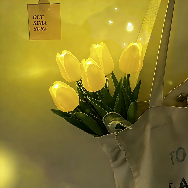 Eternal Tulip Bouquet Lamp 🌷 — Illuminate Your Space with Timeless Romanc