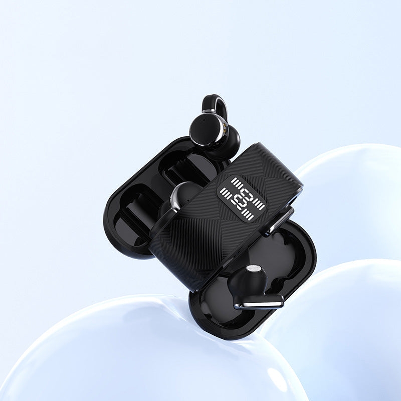 2-in-1 Bluetooth headphones with earhook and earbuds | 30 hours of playtime