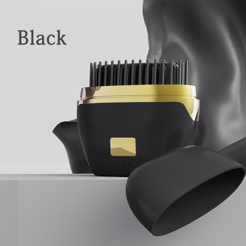 💇‍♀️Portable mini hair straightener brush with negative ions