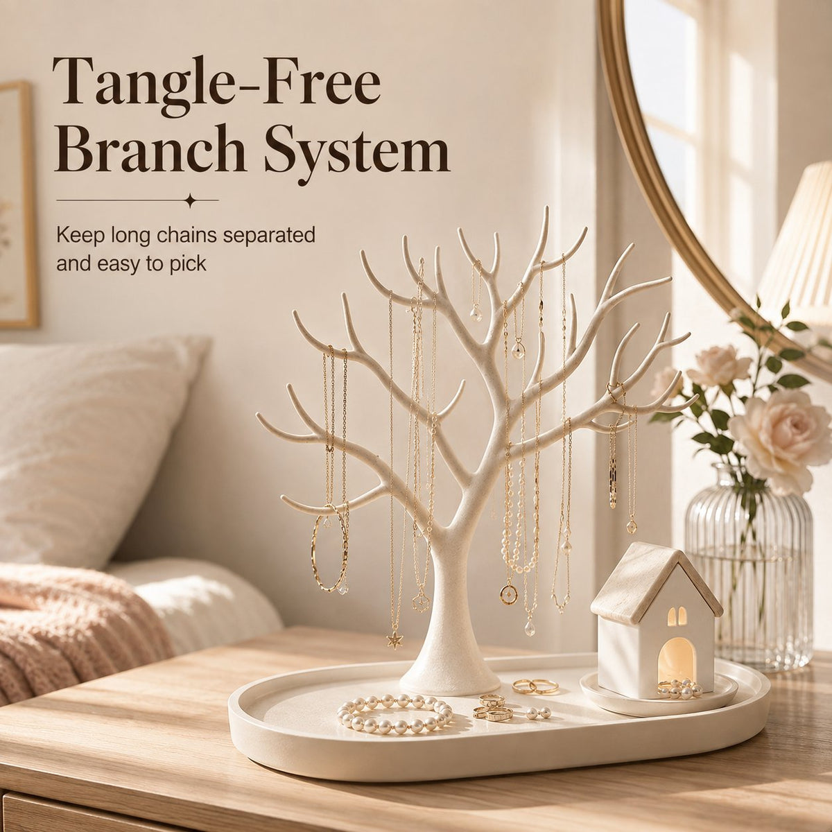 🎄Illuminated jewelry tree organizer