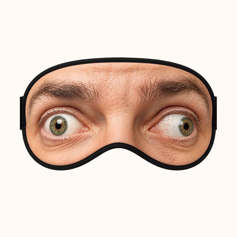👀Funny Open-Eye Sleep Mask — Looks Wide Awake While You Nap
