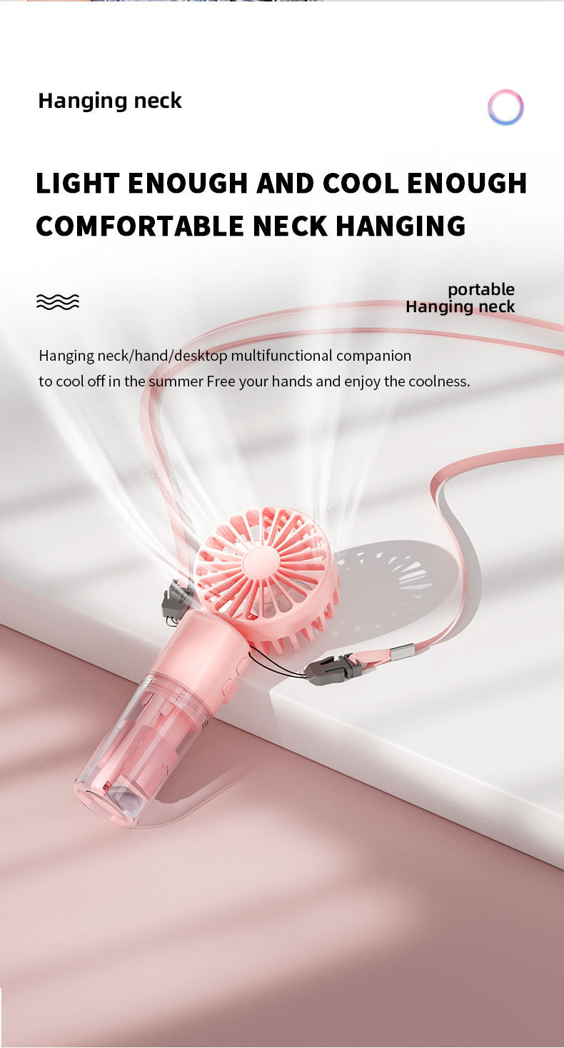 💦❄️ 3-in-1 Portable Spray Fan