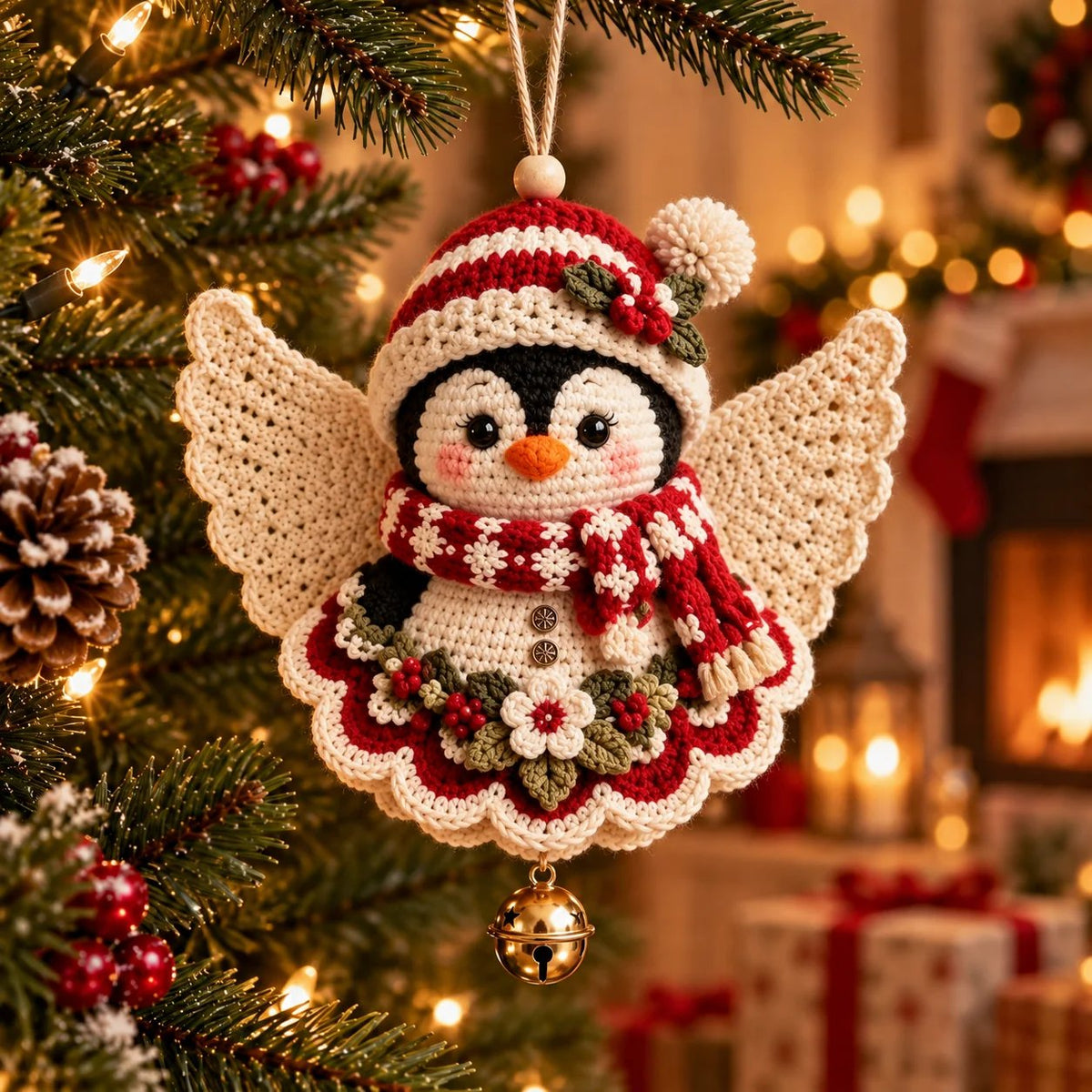 🎄 DIY kit for a crocheted Christmas angel ornament – Make it yourself, hang it up, and cherish it✨