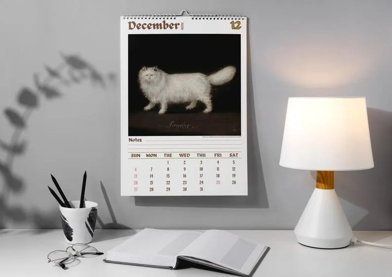 🔥Last day 49% OFF - 🗓️🎨 Meet the strange cats in Renaissance paintings 2026 calendar
