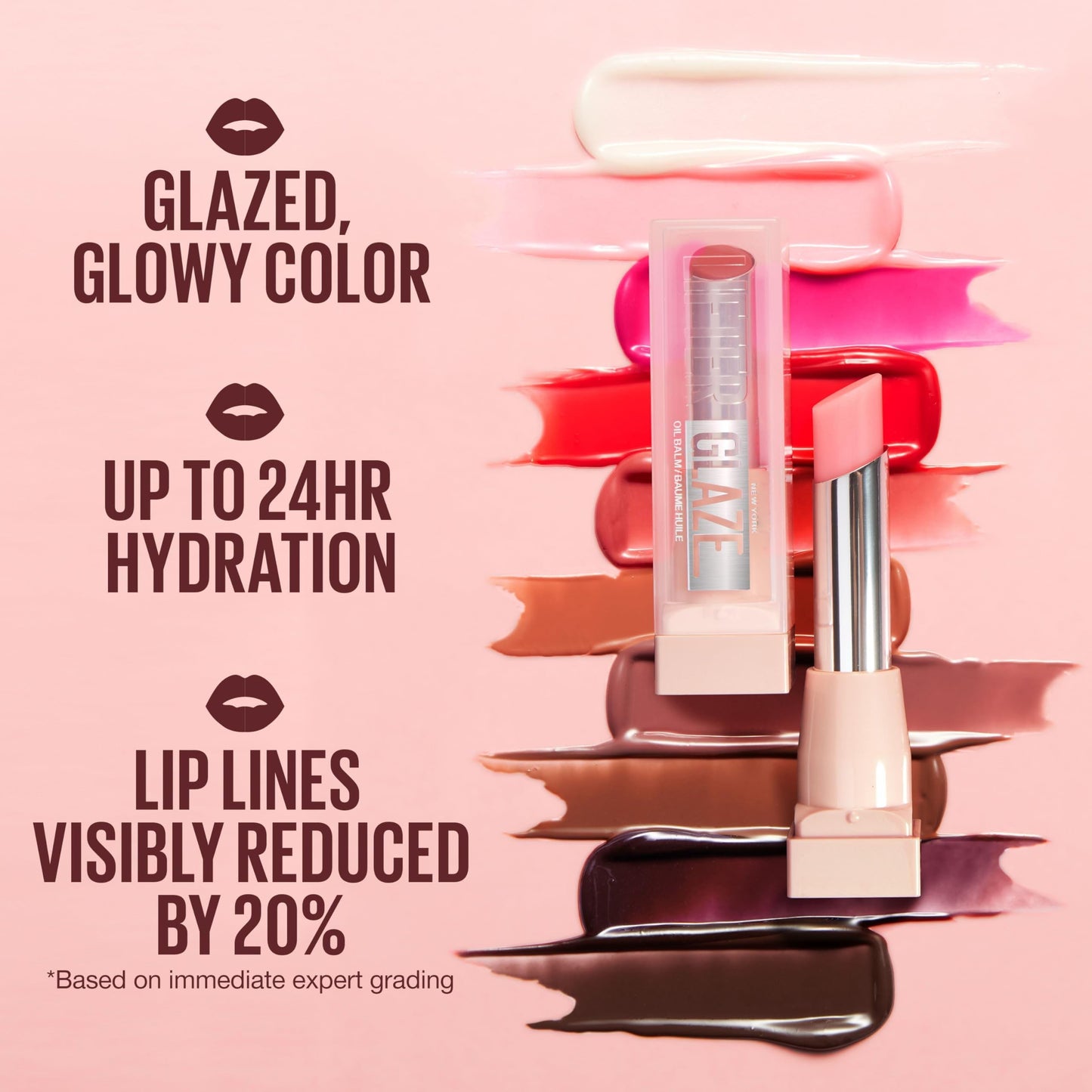 Hydrating Glaze Lip Balm - smudge-free shine with hyaluronic acid