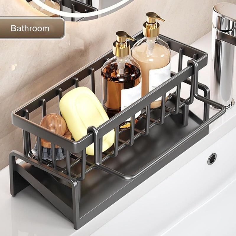 🧽Eradicate the mess of wet sponges in the sink once and for all! 🛑Multifunctional sink organizer