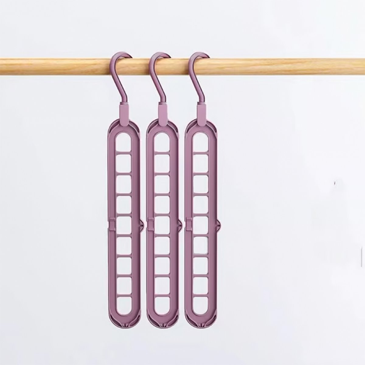 🔥👚 Multifunctional clothes drying rack with a nine-hole design—freeing up to 85% of your wardrobe space!