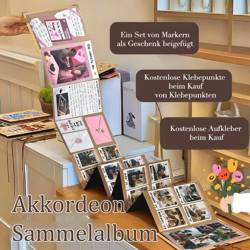 ✨The memory keeper: 230 cm foldable scrapbook album 📚