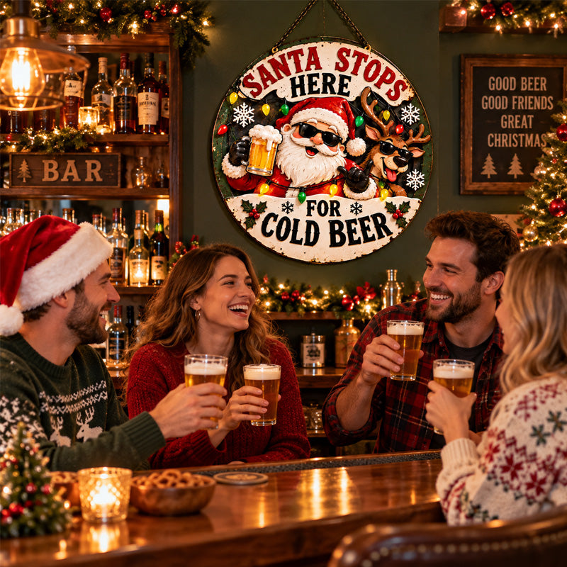 🎅Santa Stops Here for Cold Beer