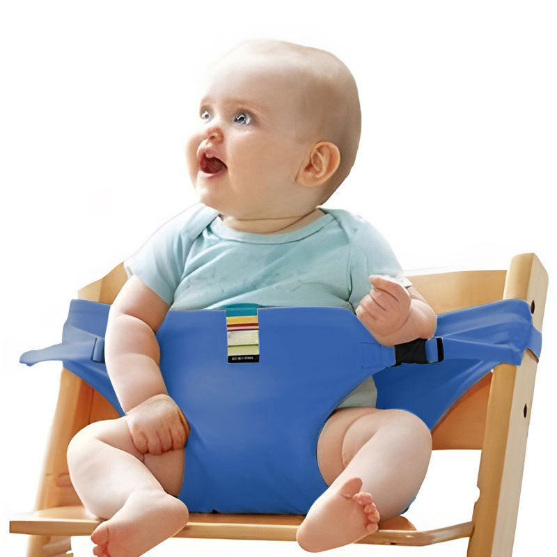 Child seat safety belts – Portable food strap holder