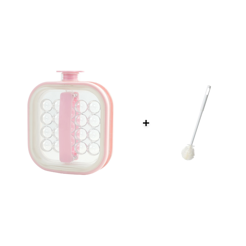 Portable silicone ice cube kettle for spherical ice cubes