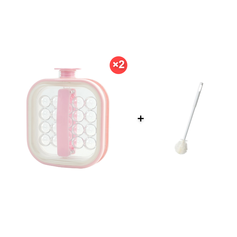 Portable silicone ice cube kettle for spherical ice cubes