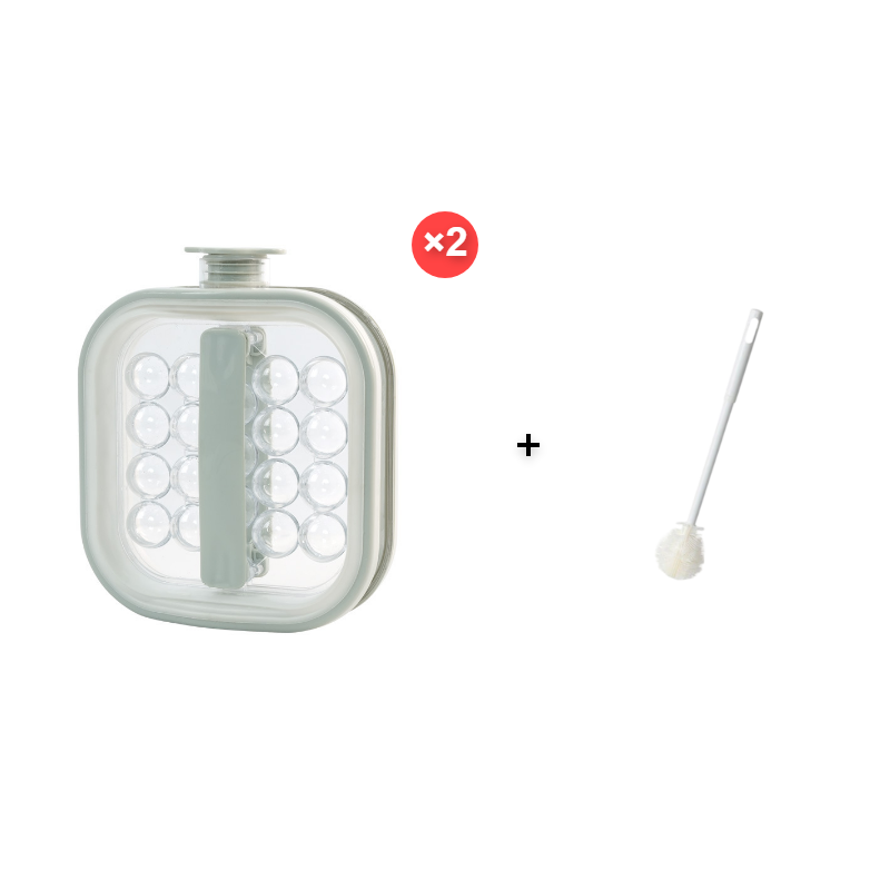 Portable silicone ice cube kettle for spherical ice cubes
