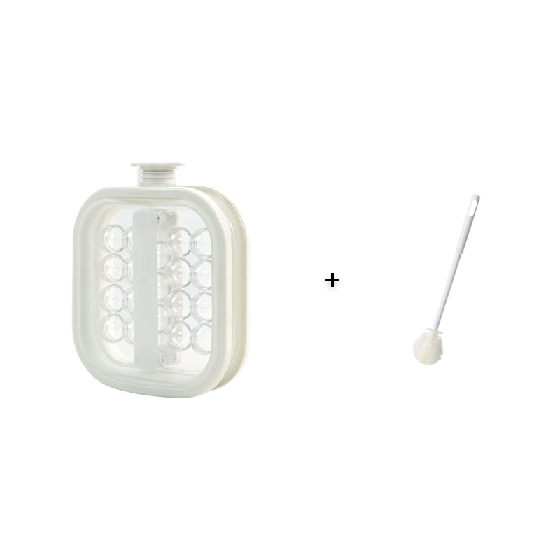 Portable silicone ice cube kettle for spherical ice cubes
