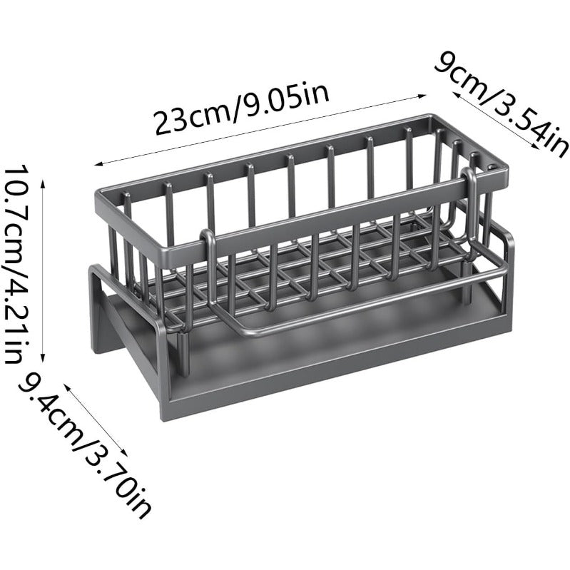 🧽Eradicate the mess of wet sponges in the sink once and for all! 🛑Multifunctional sink organizer