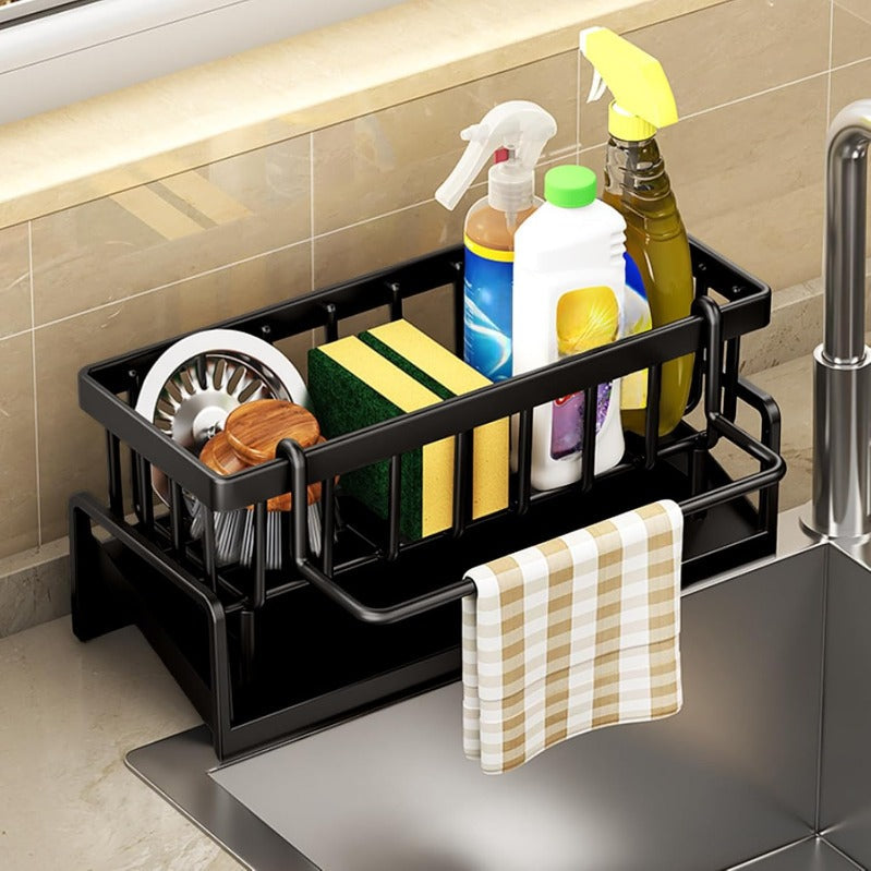 🧽Eradicate the mess of wet sponges in the sink once and for all! 🛑Multifunctional sink organizer