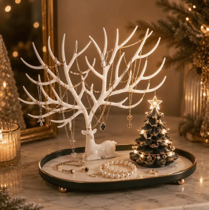 🎄Illuminated jewelry tree organizer