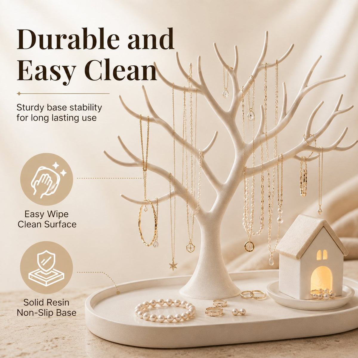 🎄Illuminated jewelry tree organizer