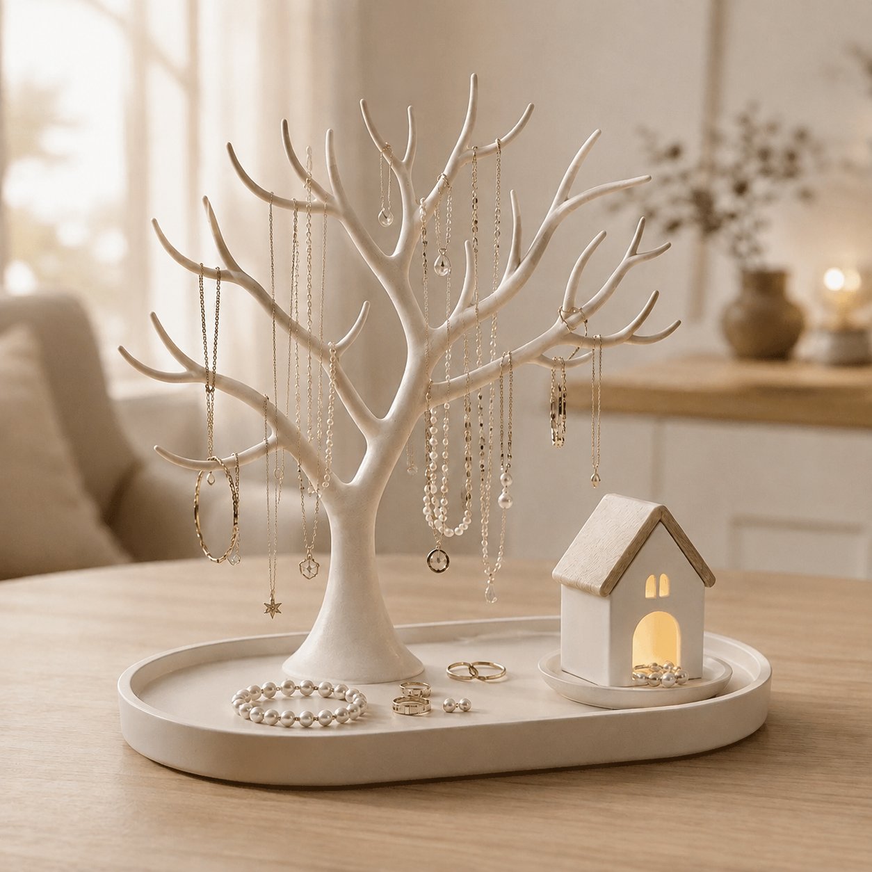 🎄Illuminated jewelry tree organizer