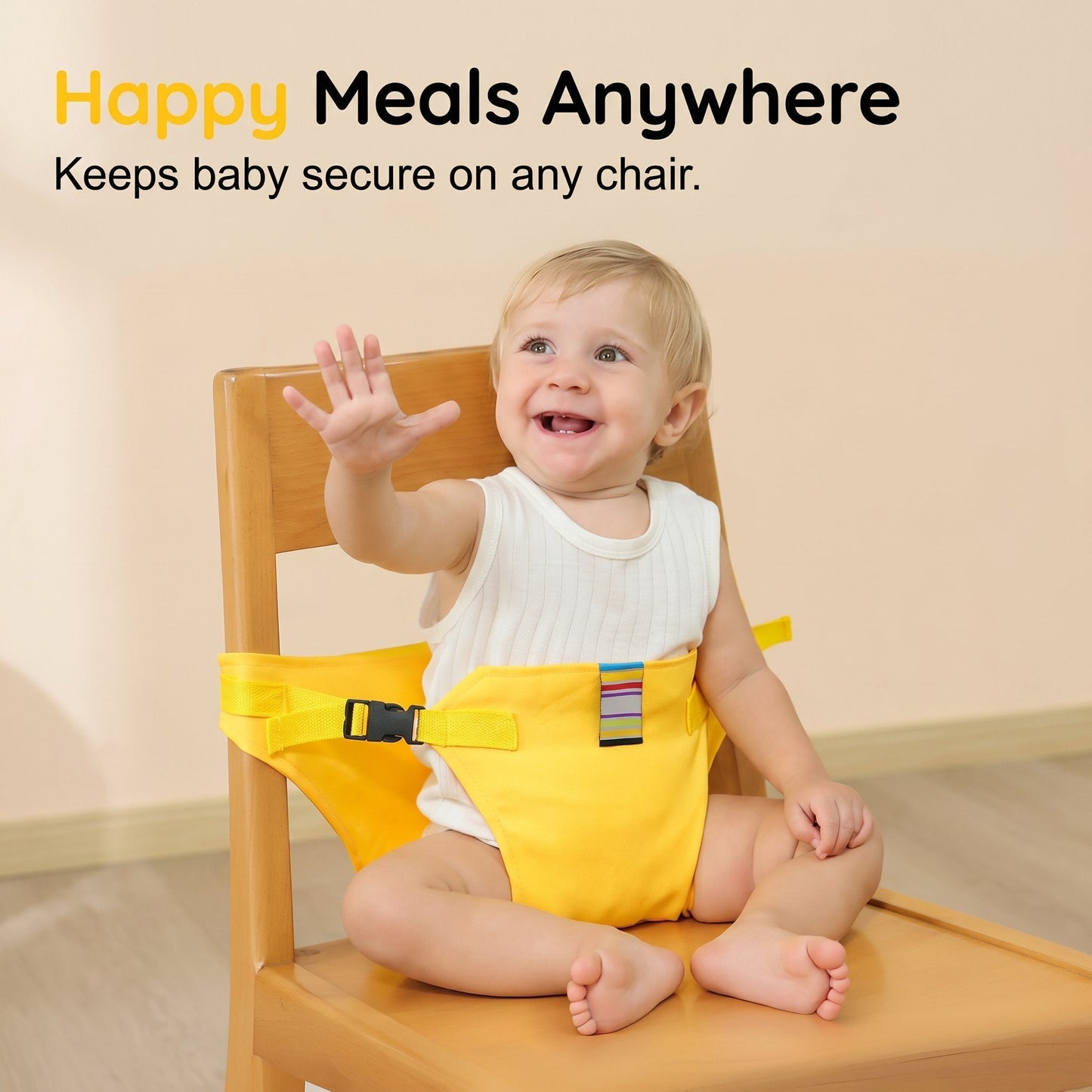 Child seat safety belts – Portable food strap holder