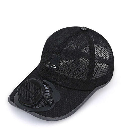 ☀️ Ultimate 2-in-1 Solar Fan Baseball Cap: Ice-Cool Breeze & Breathable Sun Shield! 🍃