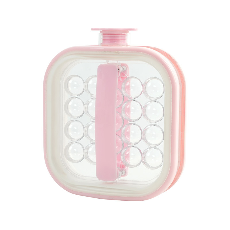 Portable silicone ice cube kettle for spherical ice cubes