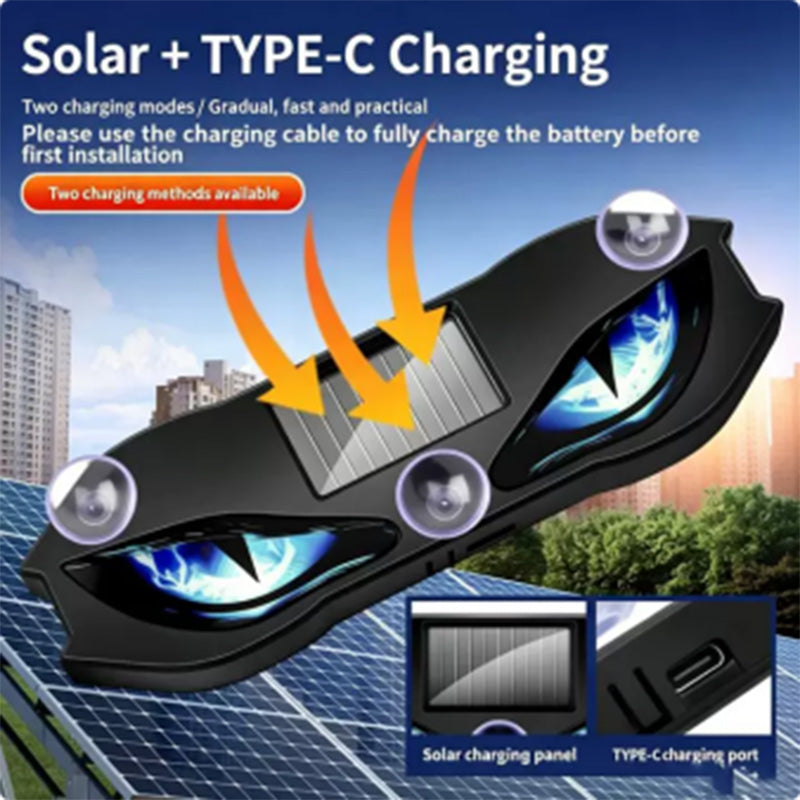 🚗🔆 Solar-powered LED warning light for cars - 50% off! Solar-powered, weatherproof, turns on automatically when it gets dark - for increased safety at the roadside. 🔥🛡️