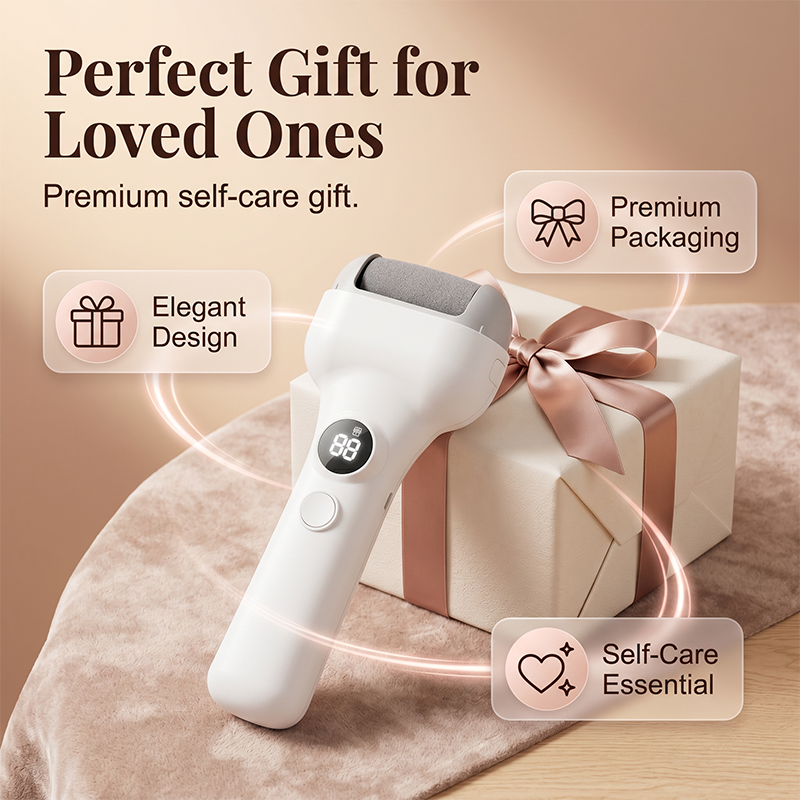 Rechargeable electric pedicure tool with intelligent pressure sensor