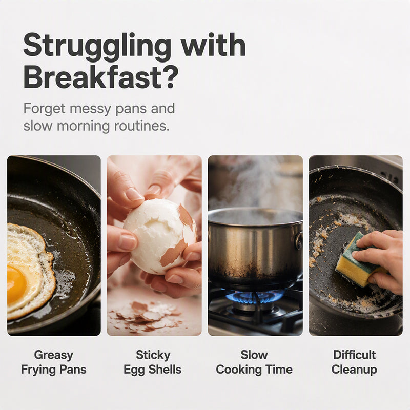 🍳Microwave Egg Poacher with Lid & Handle